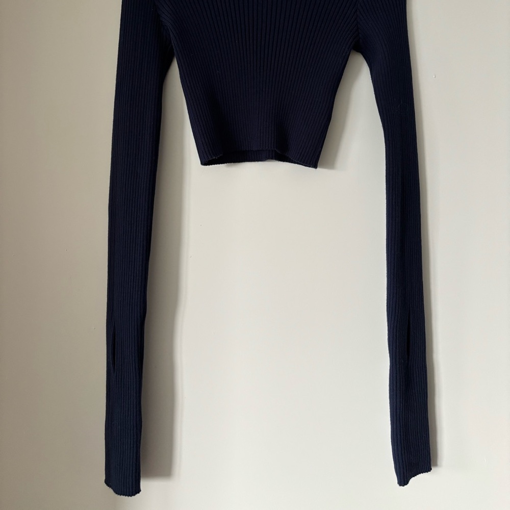 Jacquemus Deep Blue Ribbed Knit - Picture 2 of 7